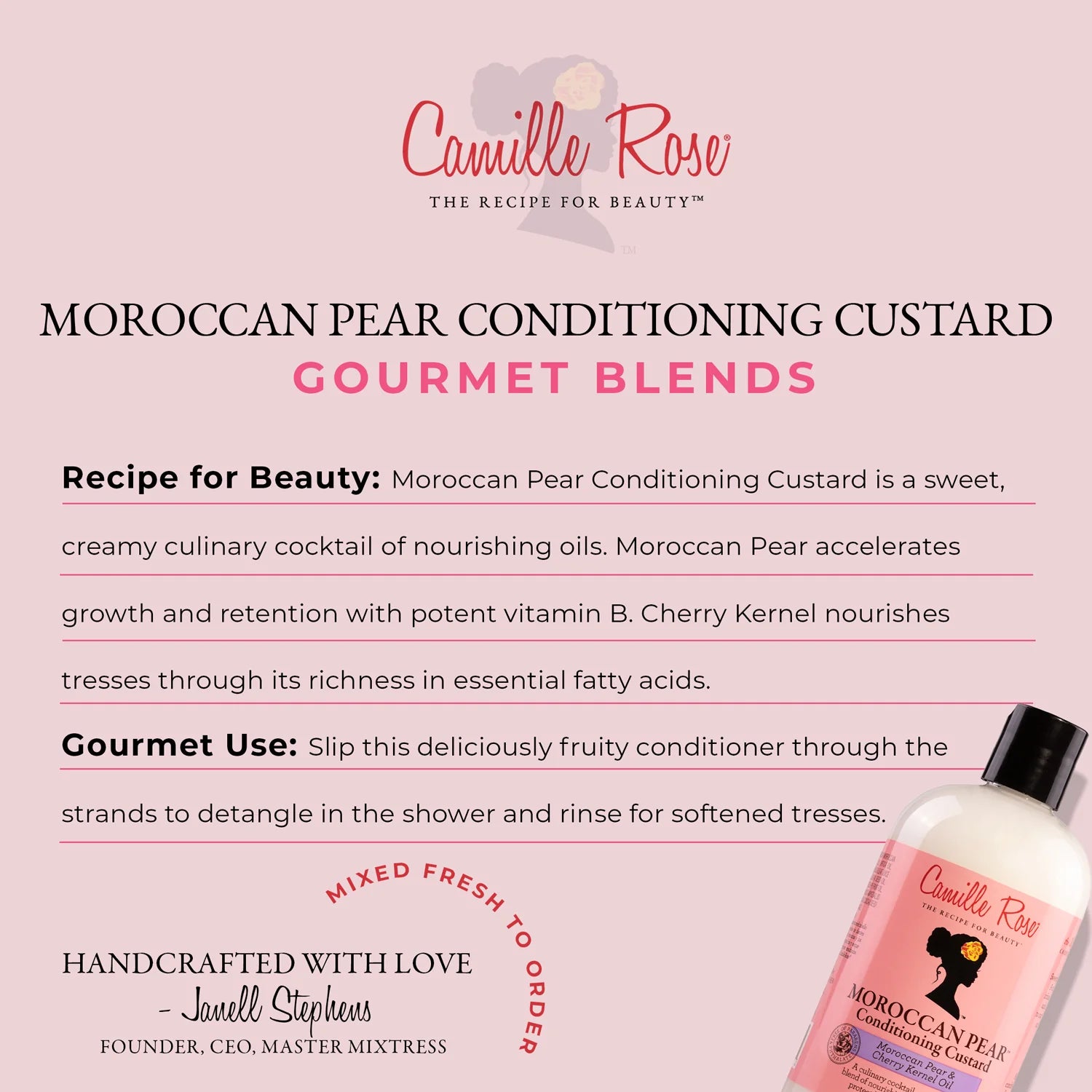 Camille Rose Moroccan Pear Conditioning Custard 355ml Camille Rose