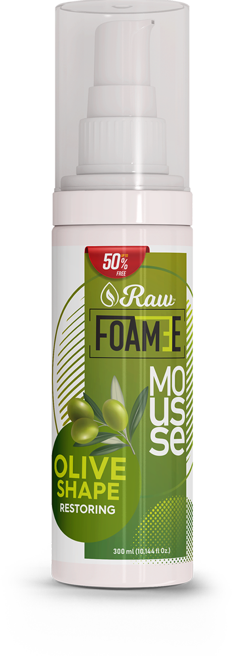 Raw Foamee Olive Shape Restoring Mousse 300ml Raw Foamee
