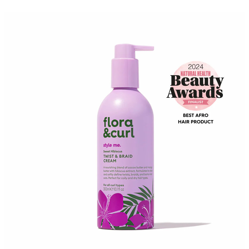 Flora & Curl Sweet Hibiscus Twist & Braid Cream 300ml Flora & Curl