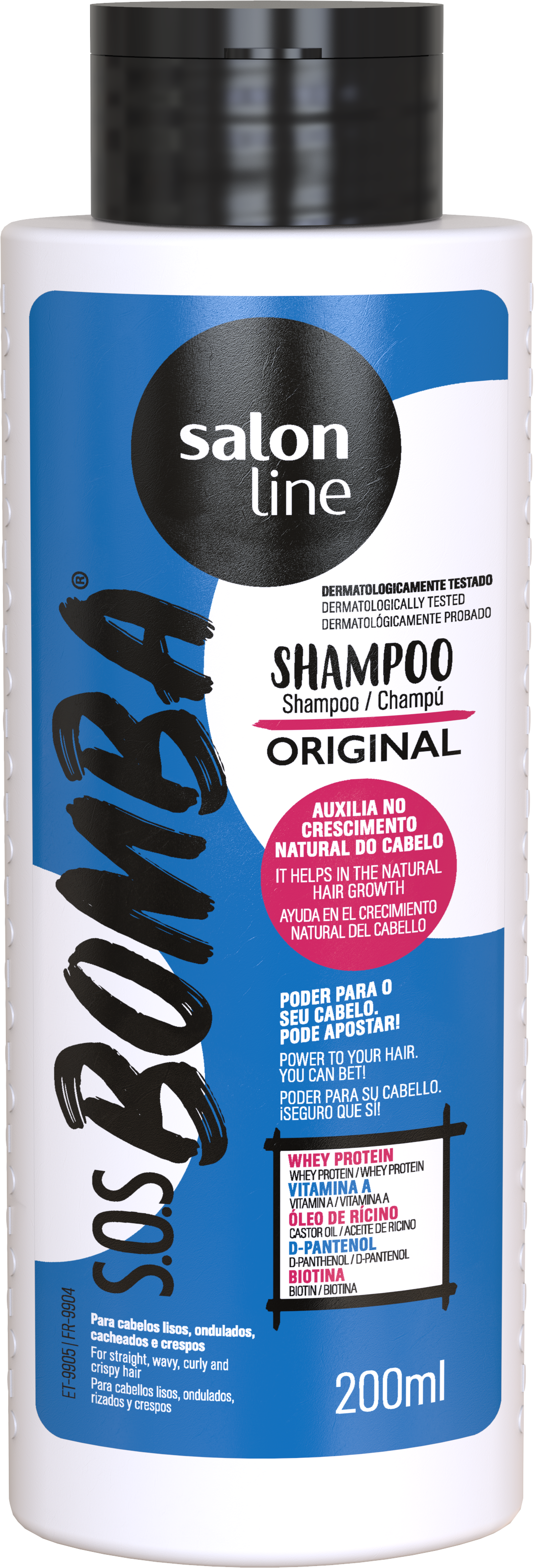 Salon Line S.O.S Bomba Original Shampoo 200ml + Conditioner 200ml Kit Salon Line