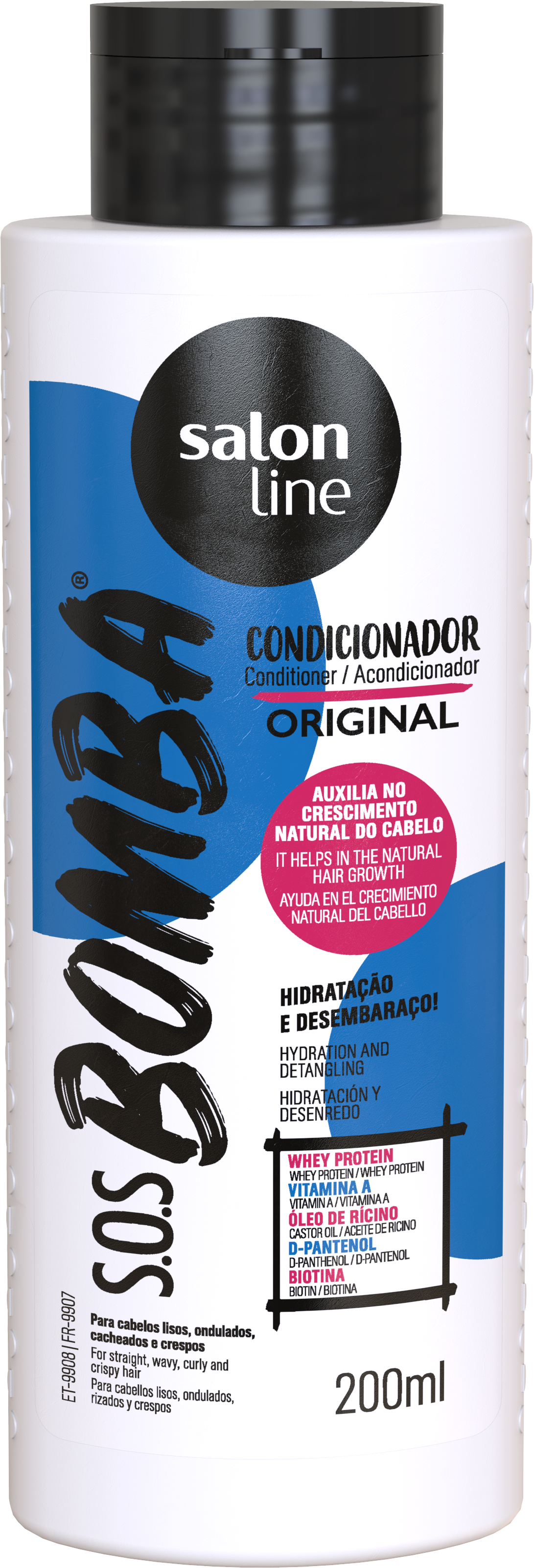 Salon Line S.O.S Bomba Original Shampoo 200ml + Conditioner 200ml Kit Salon Line