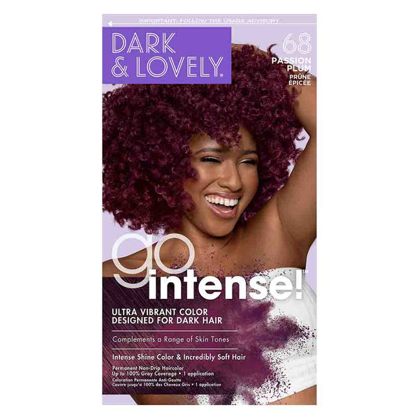 Dark and Lovely Hair Color Go Intense #68 Passion Plum Ultra Vibrant Color Dark and Lovely