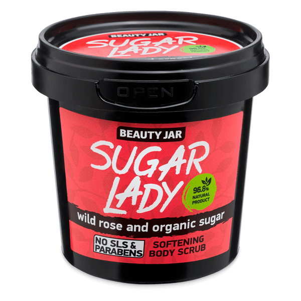 Beauty Jar SUGAR LADY Wild Rose Softening Body Scrub 180g Beauty Jar
