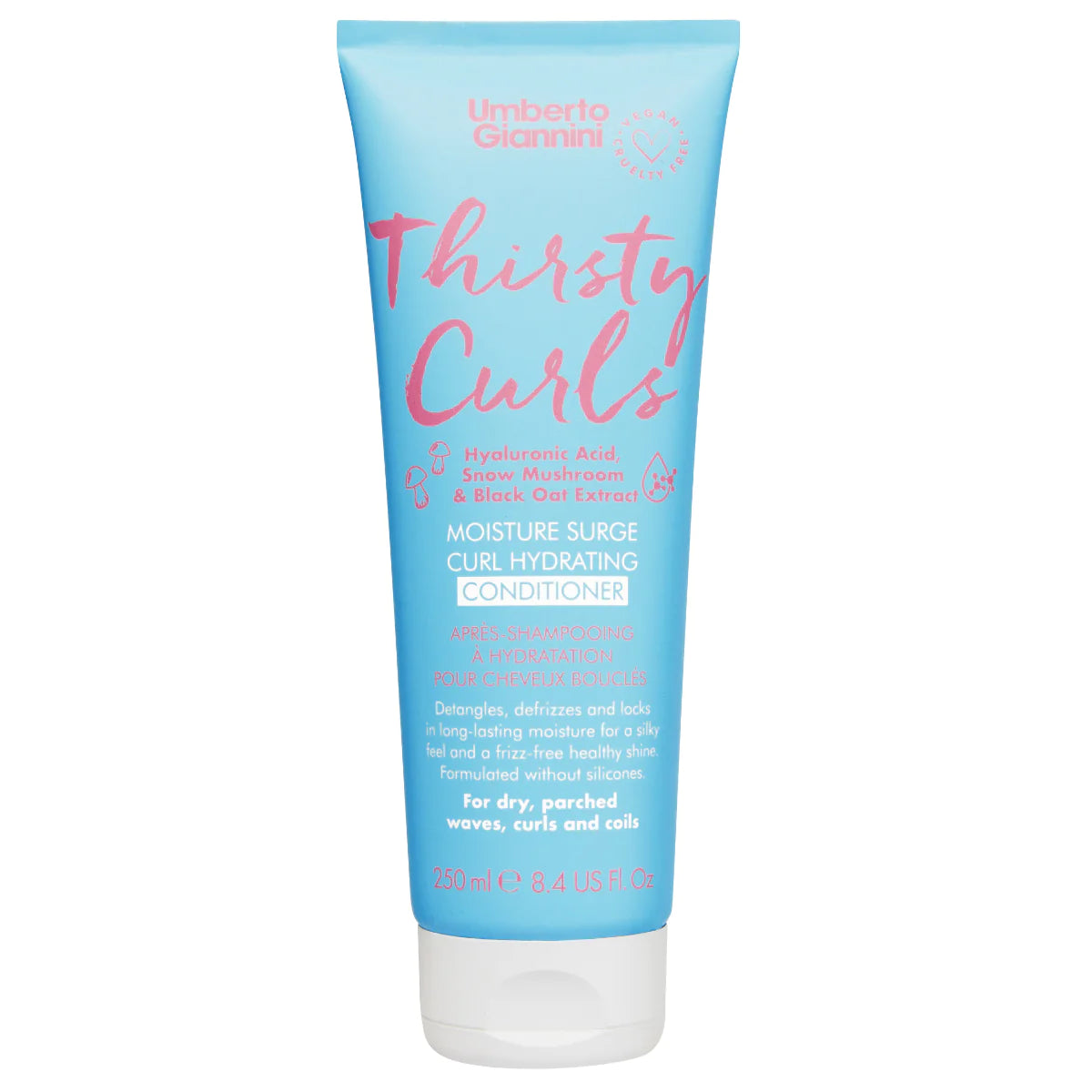 Umberto Giannini Thirsty Curls Moisture Surge Curl Hydrating Conditioner 250ml Umberto Giannini