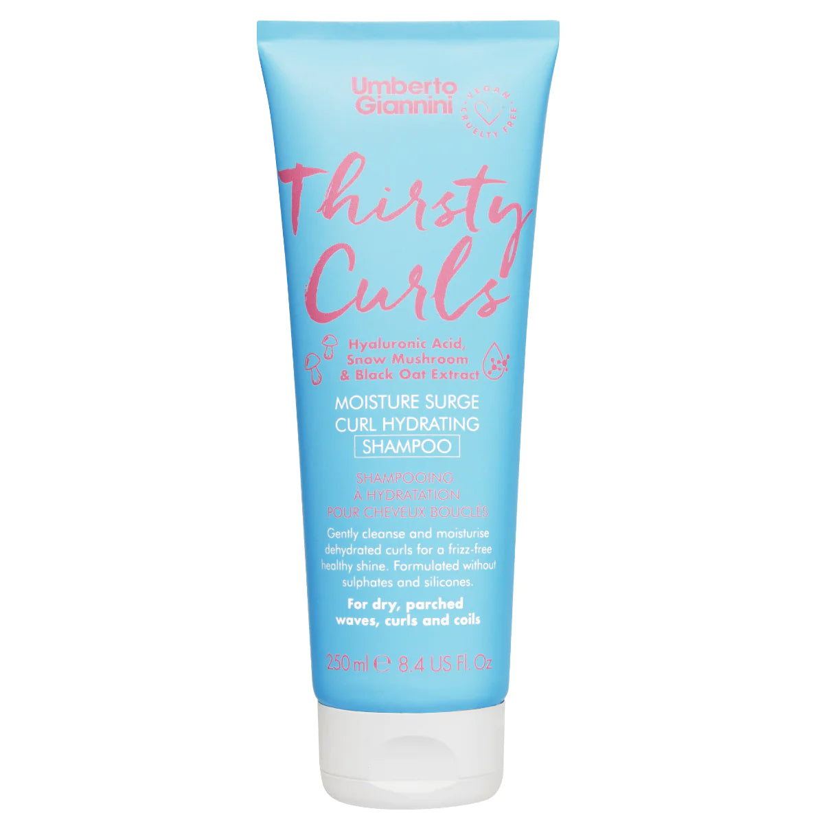 Umberto Giannini Thirsty Curls Moisture Surge Curl Hydrating Shampoo 250ml Umberto Giannini