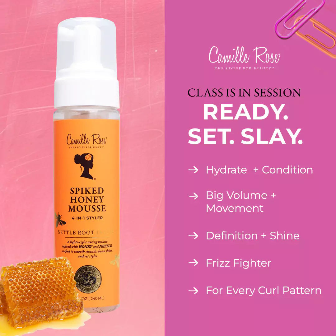 Camille Rose Spiked Honey Mousse 4-in-1 Styler 240ml Camille Rose