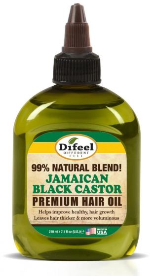 Difeel Premium 99% Natural Jamaican Black Castor Hair Oil 210ml Difeel