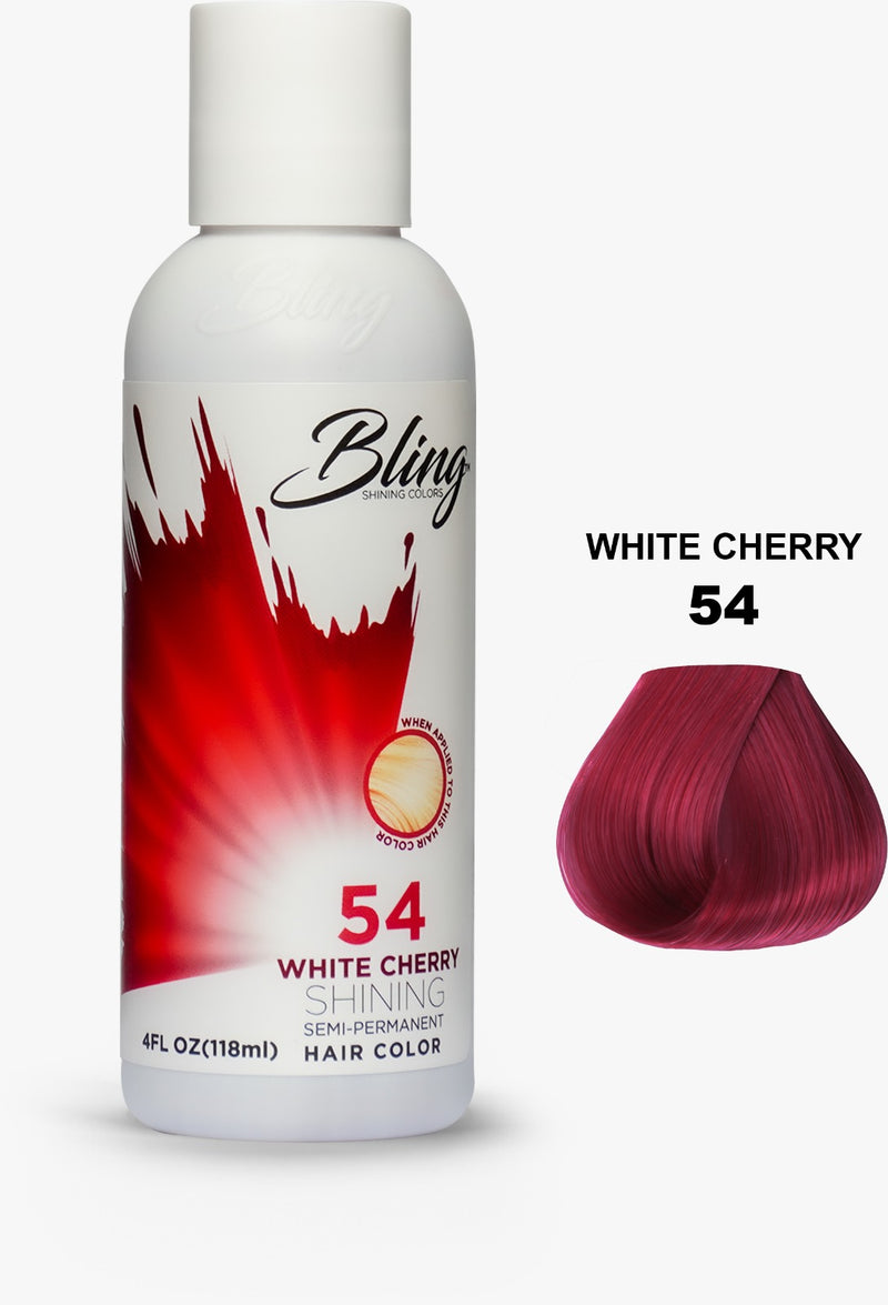 Bling Shining Semi Permanent Hair Color 54 White Cherry 118ml Bling