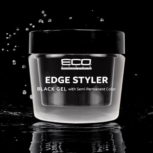 Eco Style Black Gel with Semi Permanent Color Edge Styler 89ml Eco Styler