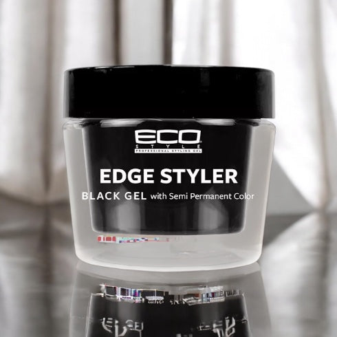 Eco Style Black Gel with Semi Permanent Color Edge Styler 89ml Eco Styler