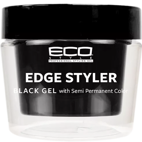 Eco Style Black Gel with Semi Permanent Color Edge Styler 89ml Eco Styler