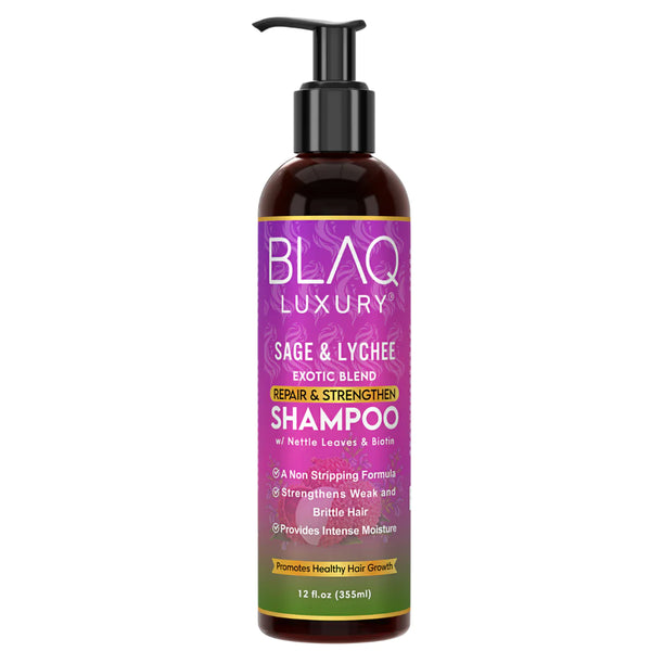 Blaq Luxury Sage & Lychee Repair and Strengthen Shampoo 355ml Blaq Luxury