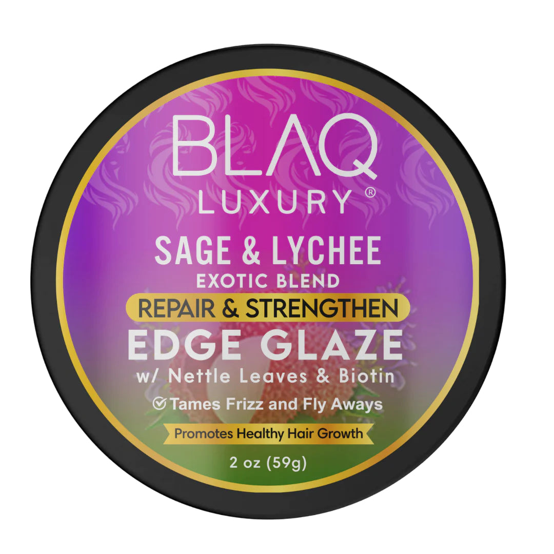 Blaq Luxury Sage & Lychee Repair and Strengthen Edge Glaze 59g Blaq Luxury