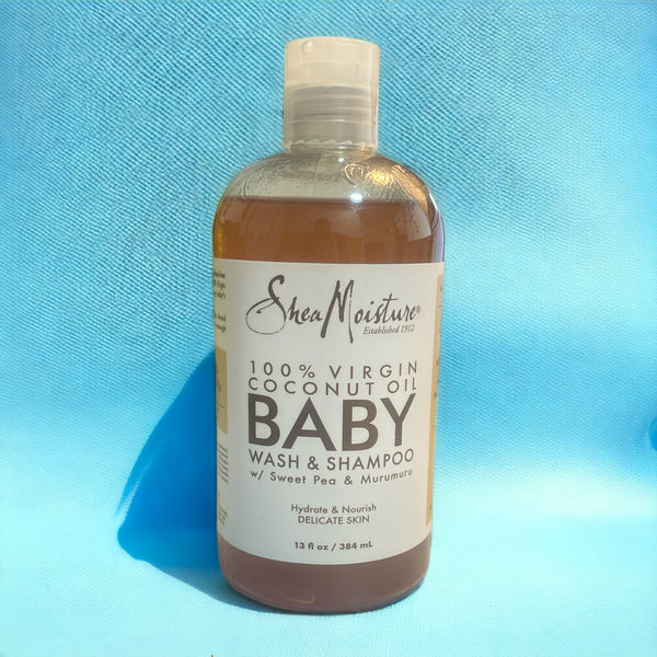 Shea Moisture 100% Virgin Coconut Oil Baby Wash & Shampoo 384ml Shea Moisture