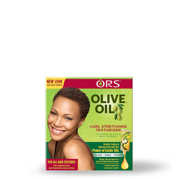 ORS OLIVE OIL CURL STRETCHING TEXTURIZER KIT WITH THE POWER OF EXOTIC OILS ORS