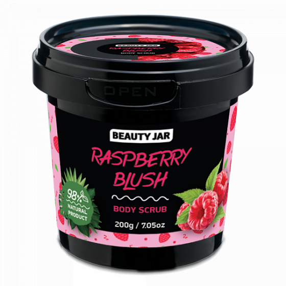 Beauty Jar RASPBERRY BLUSH Renewing Body Scrub 200g Beauty Jar