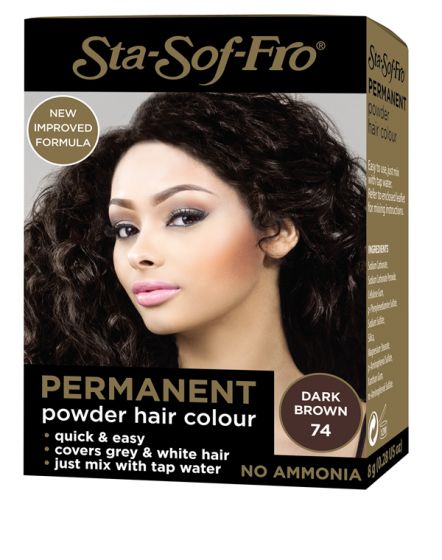 SSF Sta-Sof-Fro Hair Dye Powder 8g # 74 Dark BrownHaarfarbe SSF