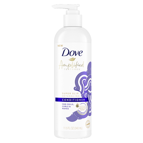 Dove Amplified Textures Super Slip Detangling Conditioner 340ml Dove