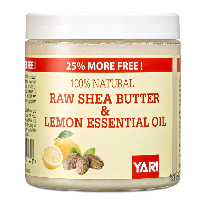 Yari 100% Natural Raw Shea Butter & Lemon Essential Oil 250ml Yari