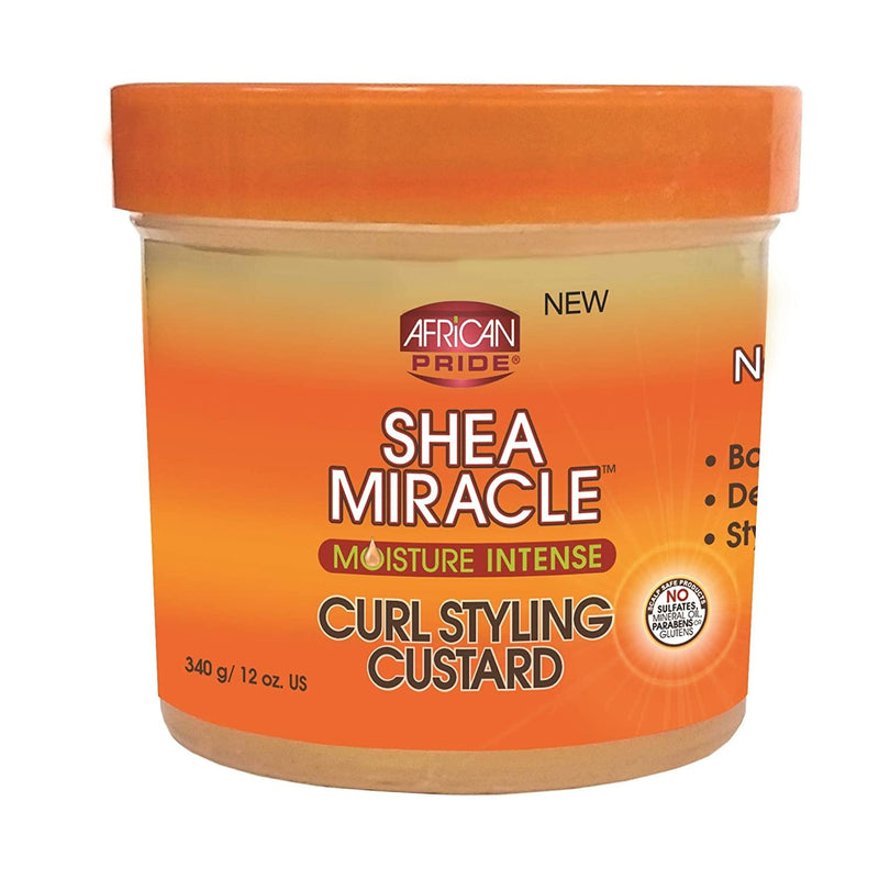 African Pride Shea Miracle Moisture Intense Curl Styling Custard 340g African Pride