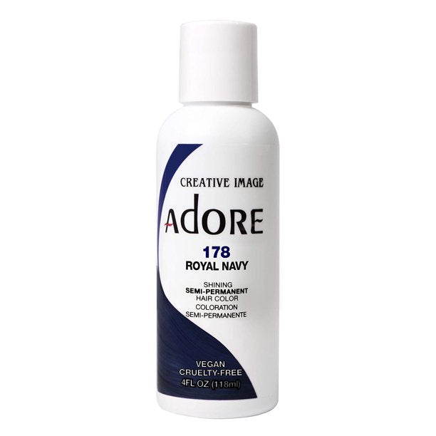 Adore Creative Image Semi Permanent Hair Color 178 Royal Navy 118ml Adore