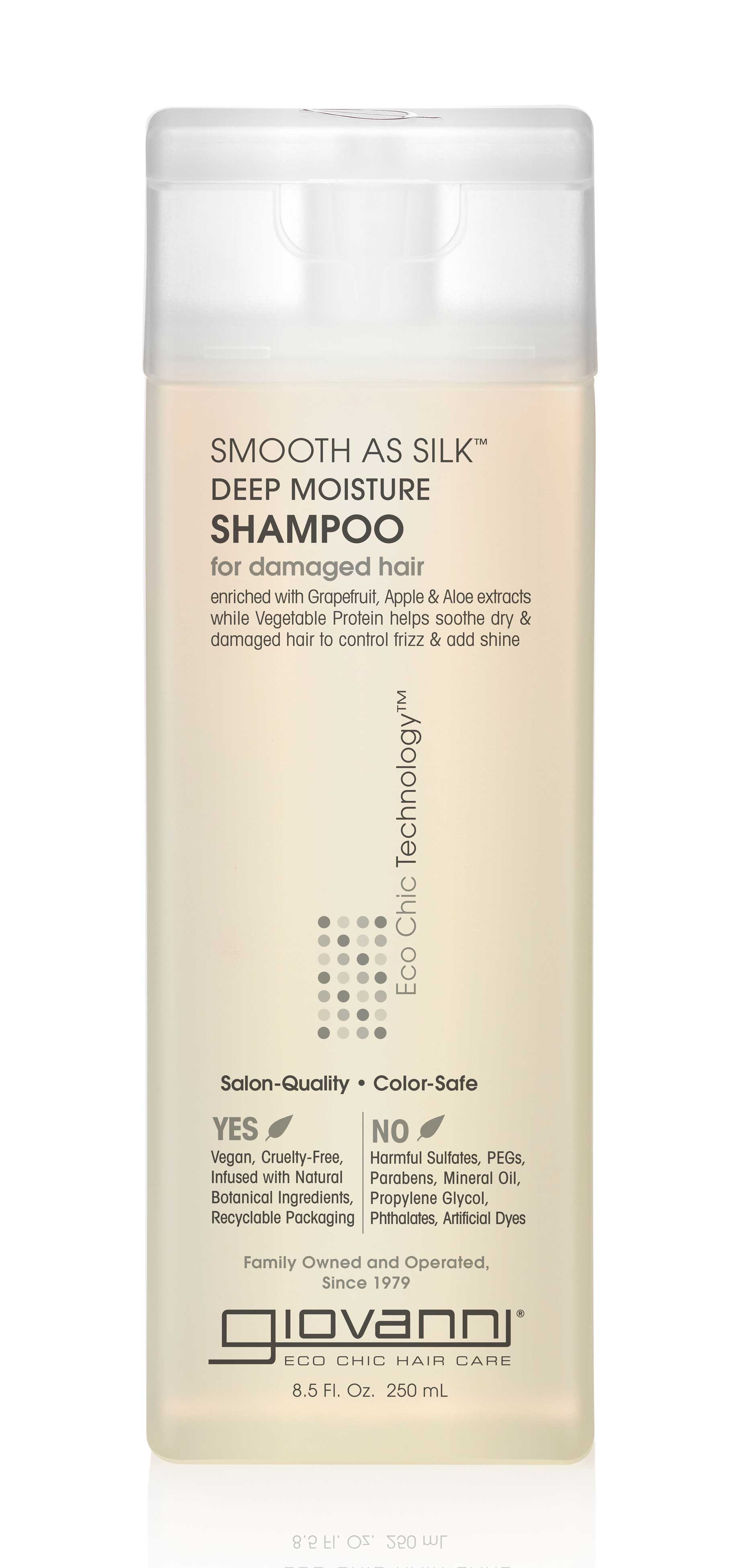 Giovanni SMOOTH AS SILK™ DEEP MOISTURE SHAMPOO 250ml Giovanni