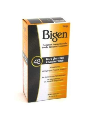 Bigen Hair Colour Dark Chestnut 48 Permanent Powder - Haarfarbe 6g Bigen