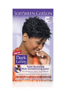 Dark and Lovely Fade-Resistant Hair Color 382 Midnight Blue  - Haarfarbe Dark and Lovely
