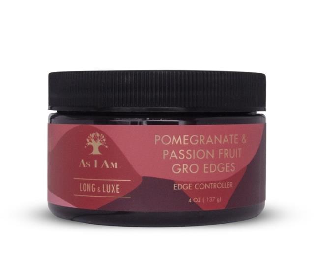 As I Am Long Luxe Pomegranate & Passion Fruit Gro Edges Edge Controller 4oz 137g As I Am
