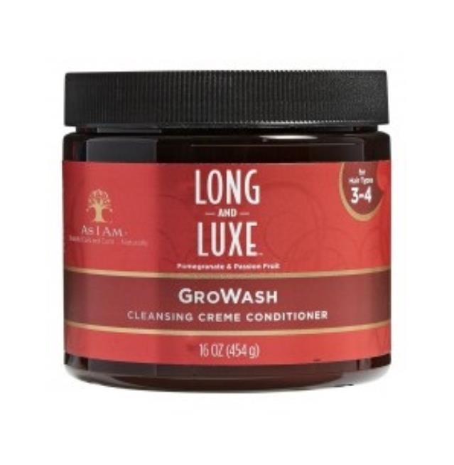 As I Am Long Luxe Pomegranate & Passion Fruit GroWash Creme Conditioner 454g As I Am