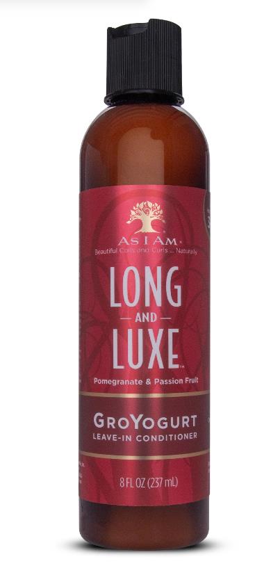 As I Am Long Luxe Pomegranate Passion Fruit GroYogurt Leave In Conditioner 237ml As I Am