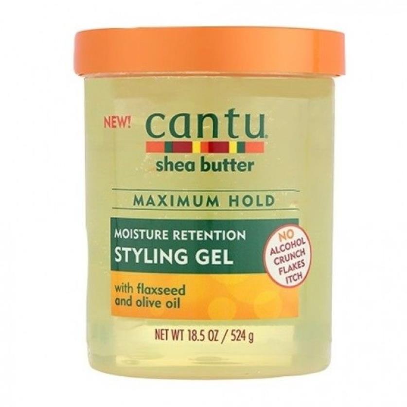 Cantu Shea Butter Maximum Hold Styling Gel Flaxseed & Olive Oil  524g 18.5oz Cantu