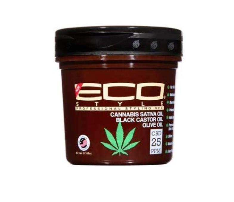 Eco Style Shine Cannabis Sativa & Black Castor Oil Styling Gel 946ml 32oz Eco Styler