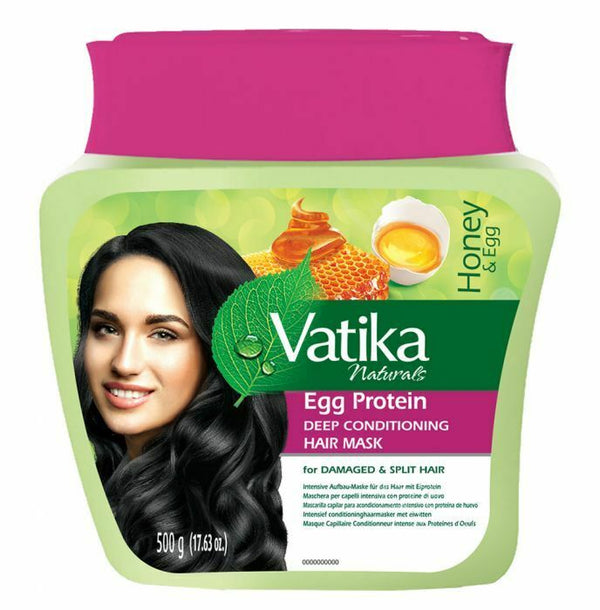 Dabur Vatika Naturals Egg Protein Deep Conditioning Hair Mask 500g Dabur