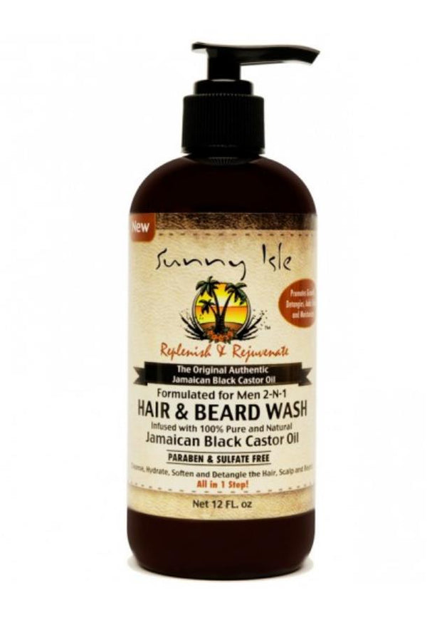 Sunny Isle Jamaican Black Castor Oil Hair & Beard Wash 340ml Sunny Isle