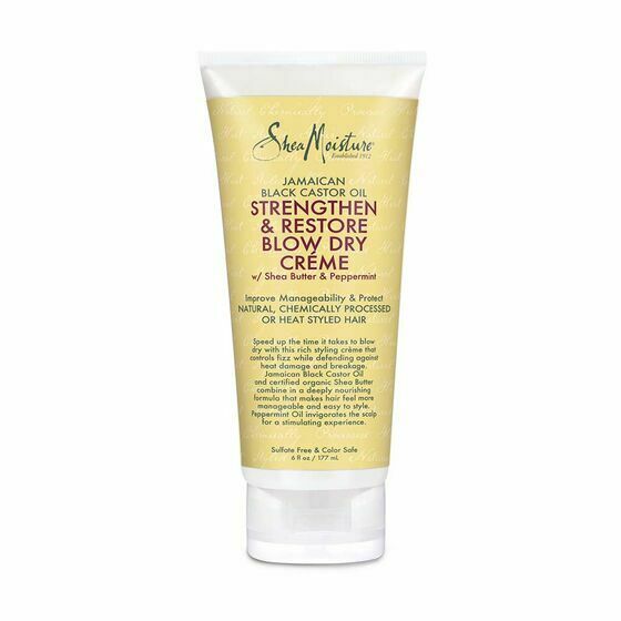 Shea Moisture Jamaican Black Castor Strengthen & Restore Blow Dry Creme 177ml Shea Moisture