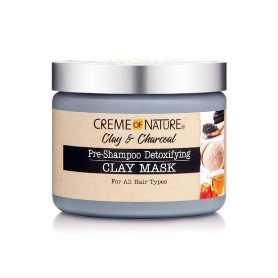 Creme of Nature Clay & Charcoal Pre-Shampoo Detoxifying Clay Mask 326g Creme of Nature