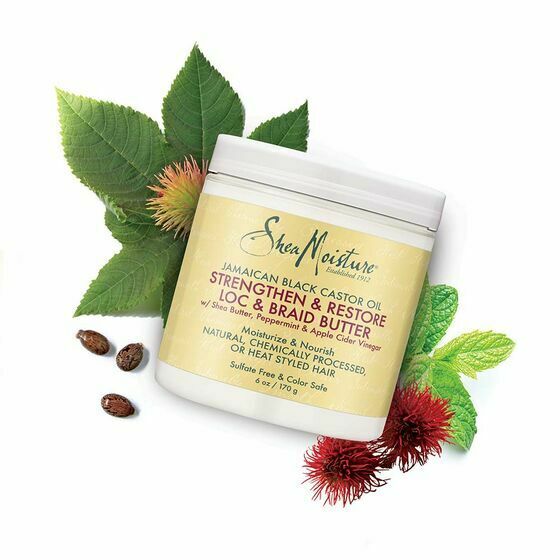 Shea Moisture Jamaican Black Castor Strengthen & Restore Twist Loc Butter 170g Shea Moisture