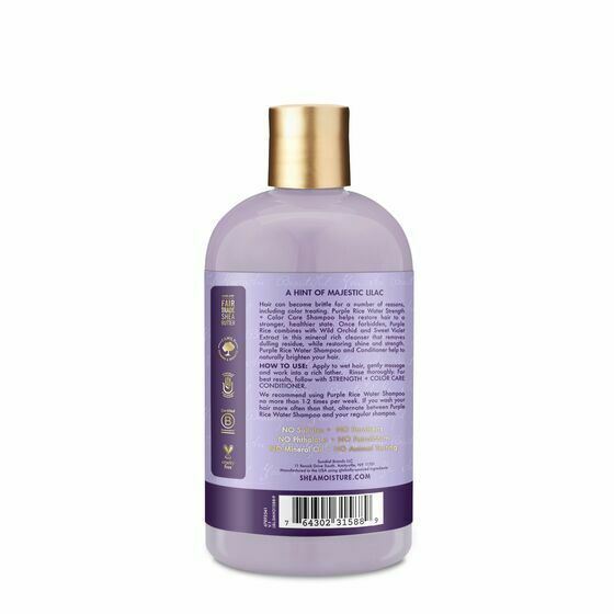 Shea Moisture Purple Rice Water Strength & Color Care Shampoo 370ml Shea Moisture