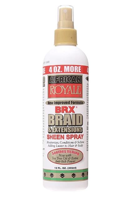 African Royal BRX Braid Sheen Spray 355ml African Royale