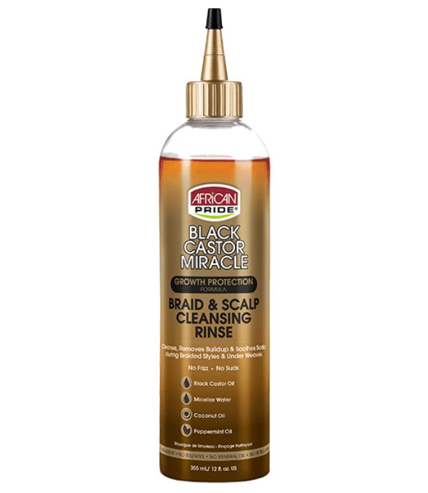 African Pride Black Castor Braid Cleansing Rinse 355ml African Pride