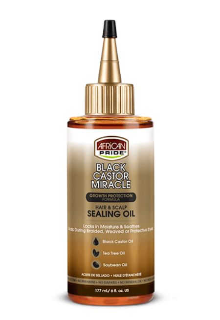 African Pride Black Castor Hair & Scalp Sealing Oil 177ml African Pride