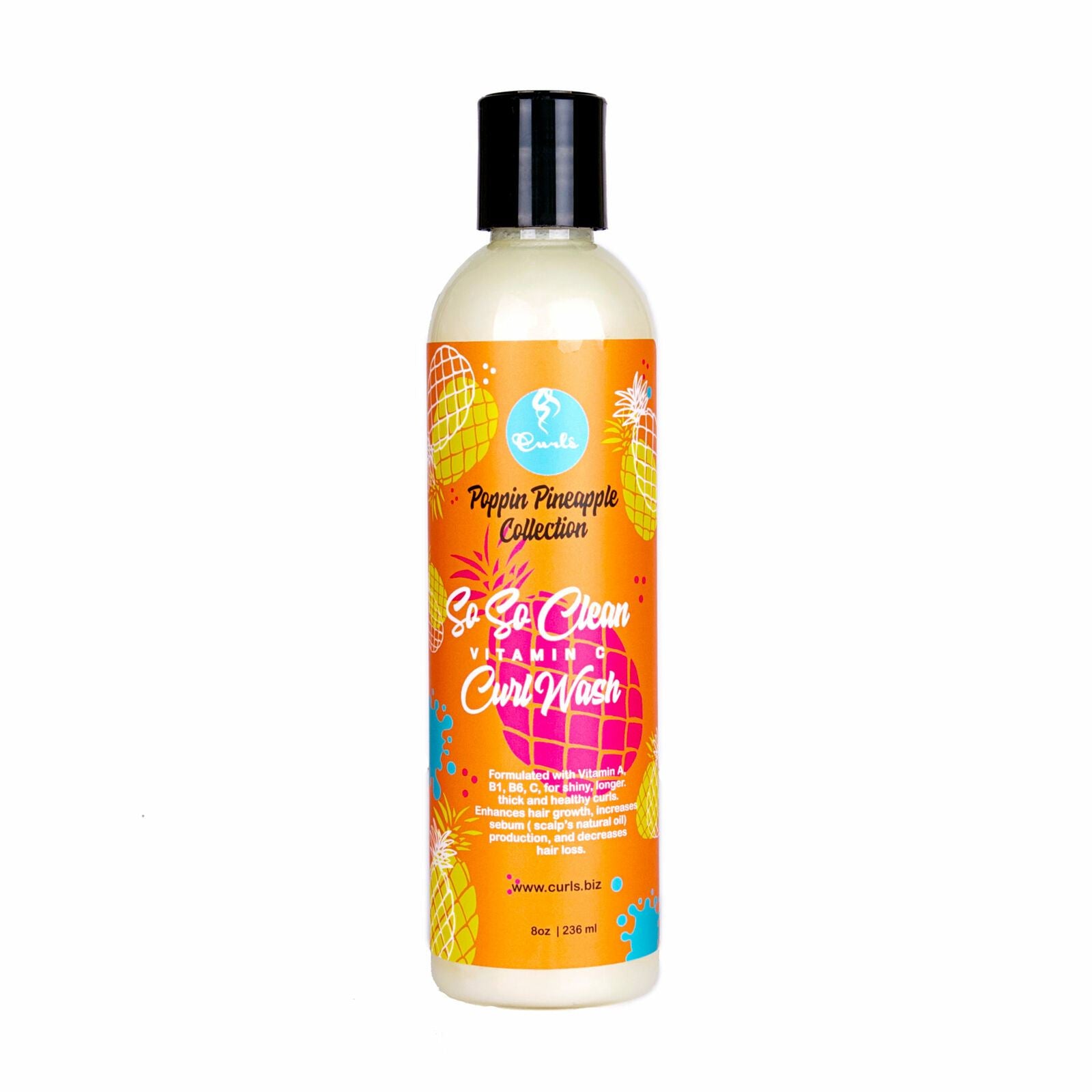 Curls Poppin Pineapple So So Clean Vitamin C Curl Wash 236ml Curls