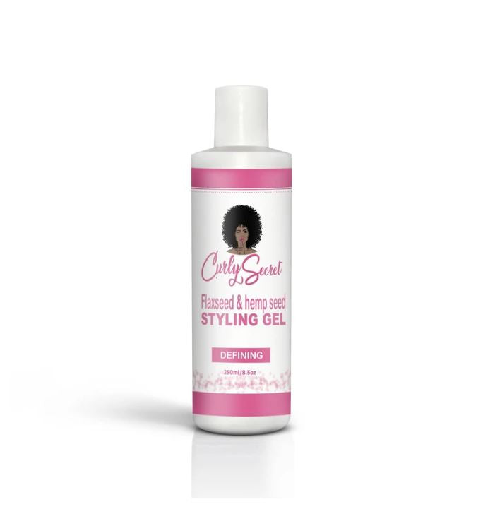 Curly Secret Flaxseed & Hemp Seed Styling Gel 250ml Curly Secret