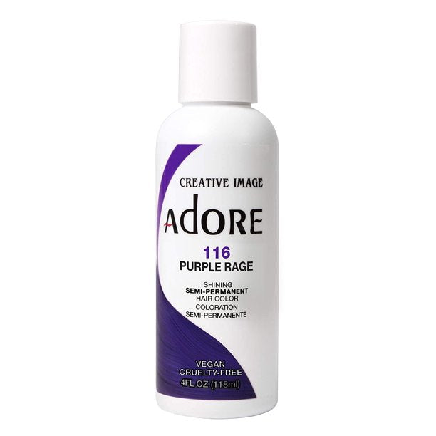Adore Creative Image Semi Permanent Hair Color 116 Purple Rage 118ml Adore
