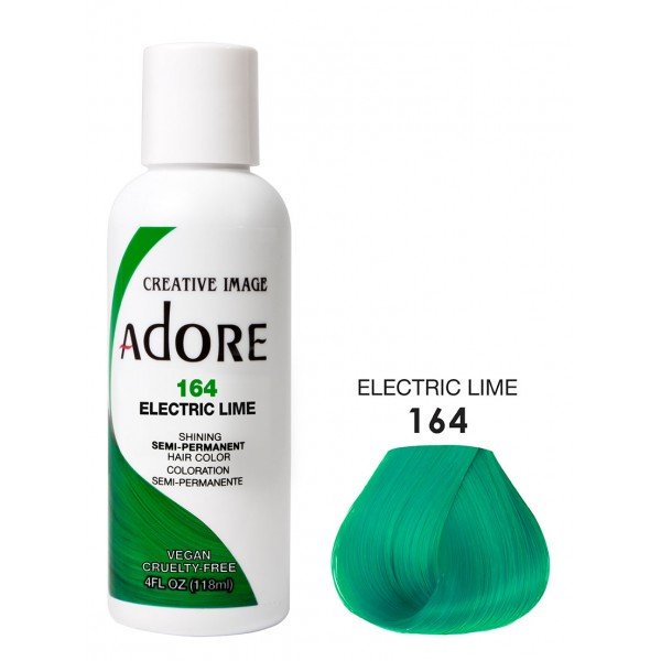 Adore Creative Image Semi Permanent Hair Color 164 Electric Lime 118ml Adore
