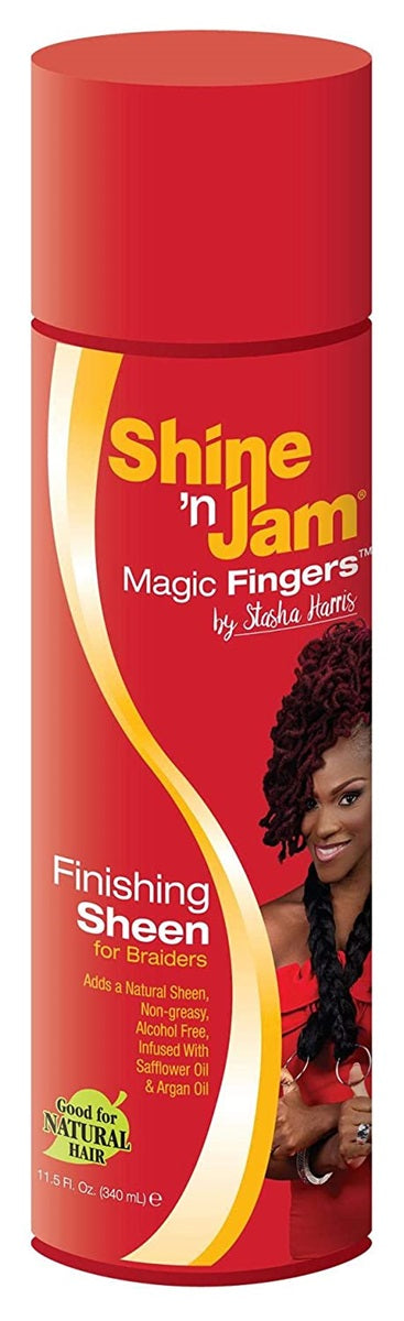 Ampro Shine'n Jam Magic Fingers™ Finishing Sheen Spray for Braiders 326g Ampro Shine'n Jam