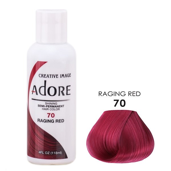 Adore Creative Image Semi Permanent Hair Color 70 Raging Red 118ml Adore