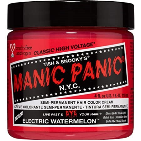 Manic Panic High Voltage Electric Watermelon Semi Permanent Hair Color 118ml Manic Panic