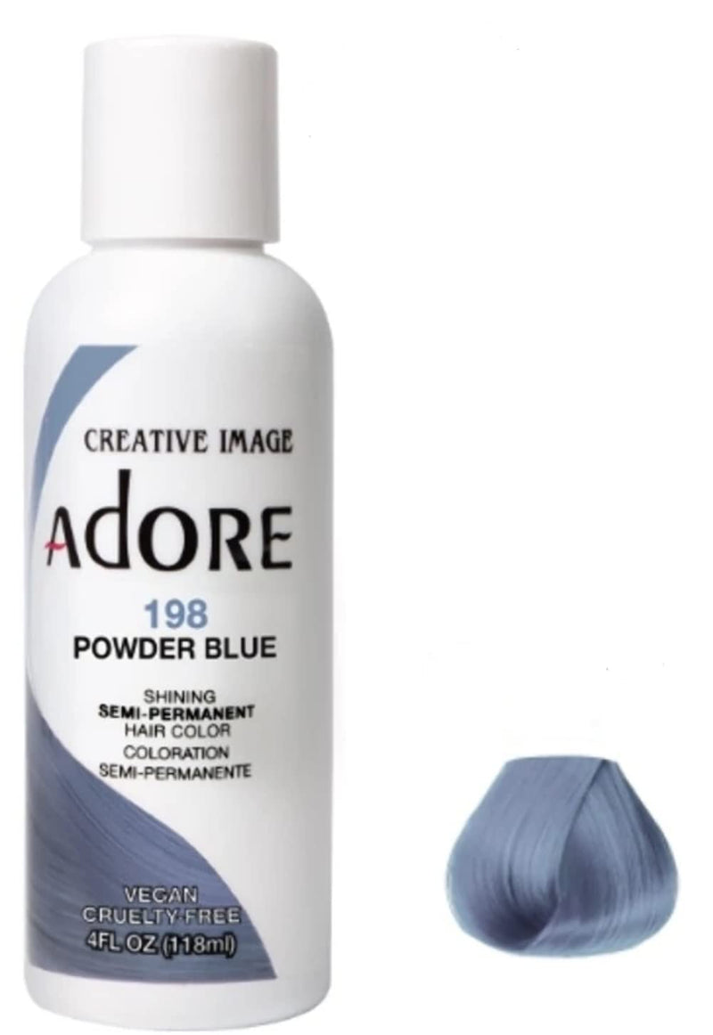 Adore Creative Image Semi Permanent Hair Color 198 Powder Blue 118ml Adore